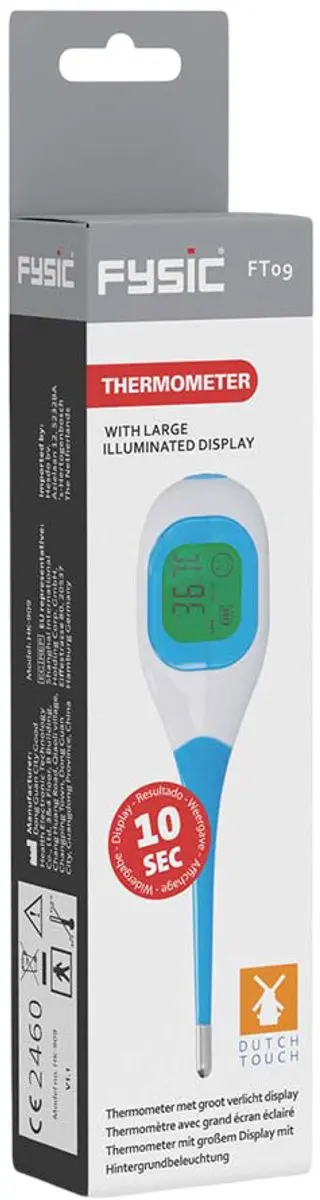 Fysic FT09 Digitale Thermometer - Rectaal - Blauw-Wit