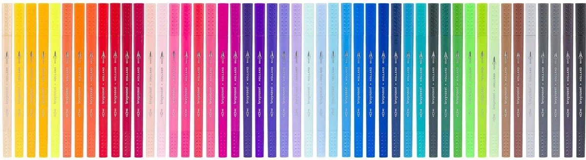 Bruynzeel Creatives Fineliner/Brushpen Set 48 Kleuren - afbeelding 6 van 6