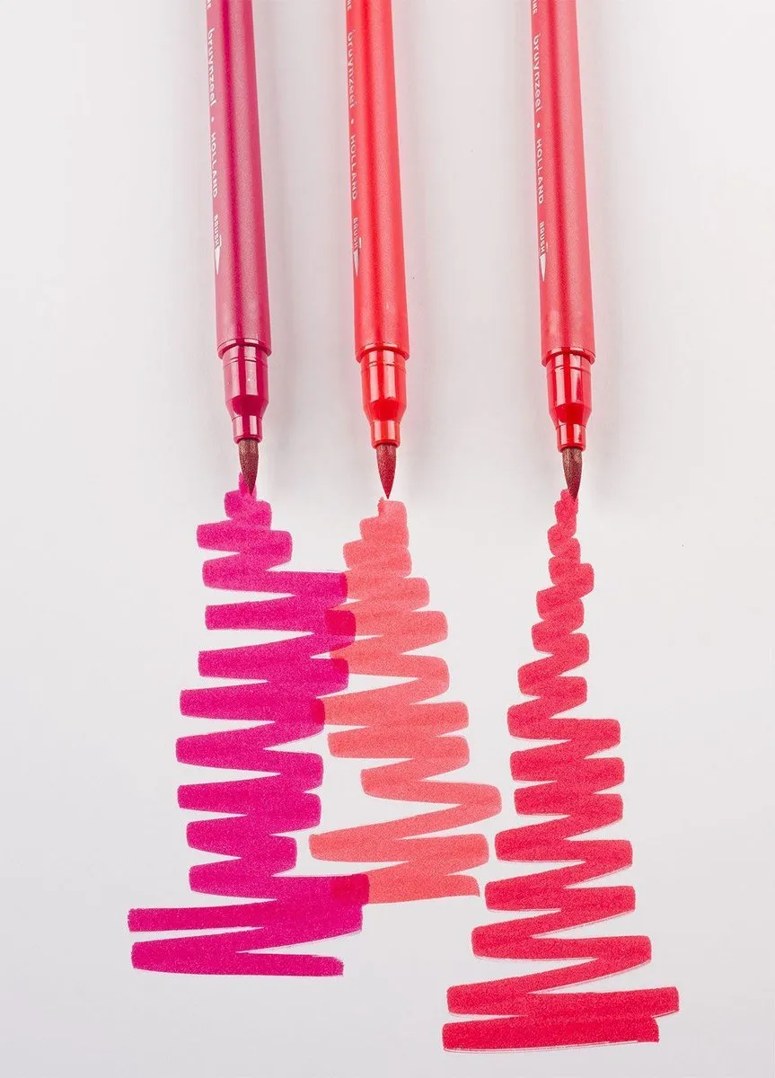 Bruynzeel Creatives Fineliner/Brushpen Set 48 Kleuren