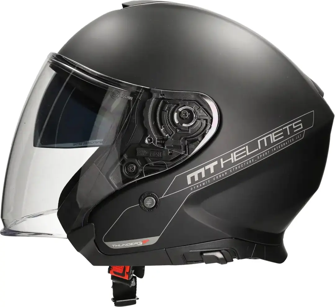 MT Helm Thunder III Jet mat zwart maat XS