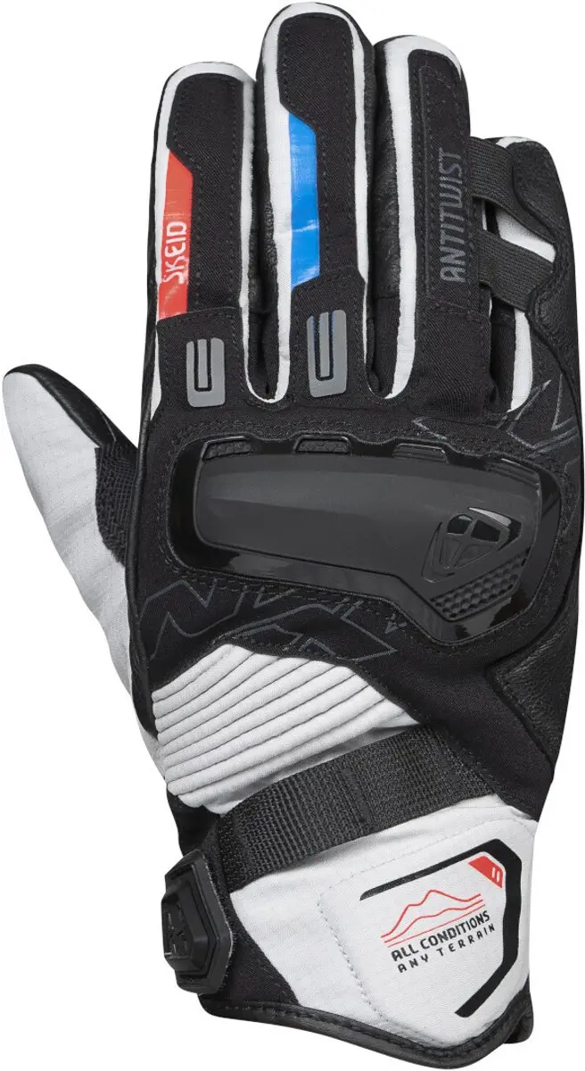 Ixon MS Skeid Zwart Grijs Rood Handschoenen