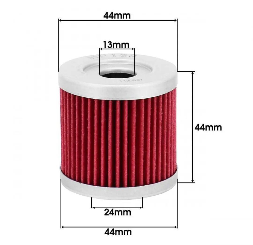 HifloFiltro Oliefilter Kawasaki KLX 400 SR 2003-2004 - Rouge