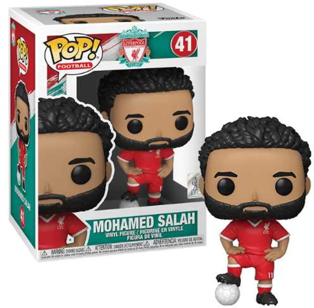 Funko Pop Football Liverpool - Mohamed Salah #41 - Multi