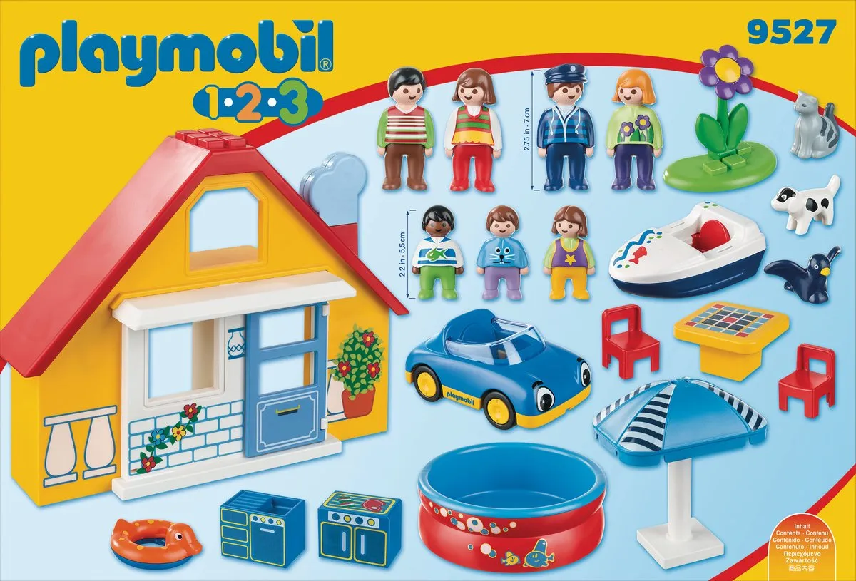 Playmobil 1.2.3 Holiday Cottage 9527