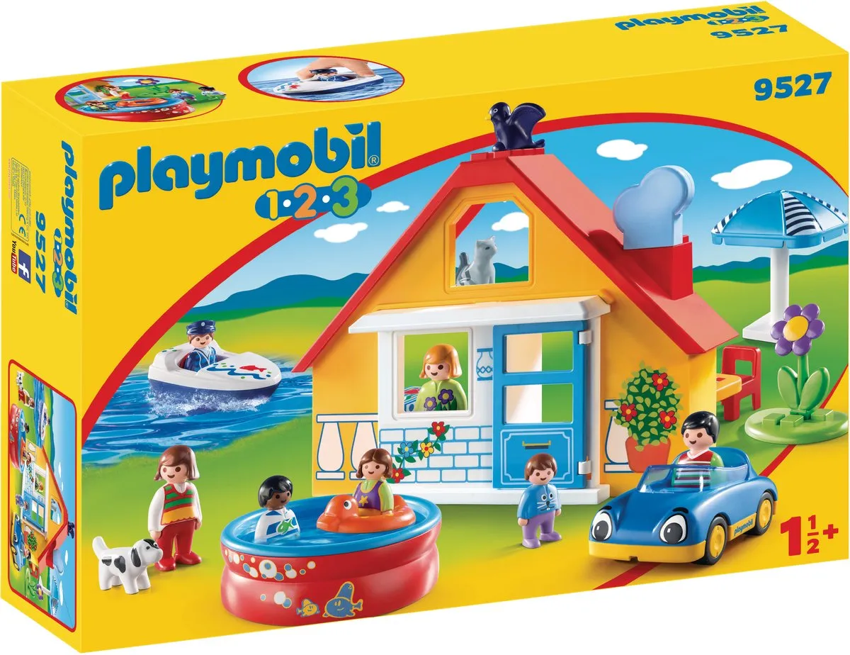 Playmobil 1.2.3 Holiday Cottage 9527