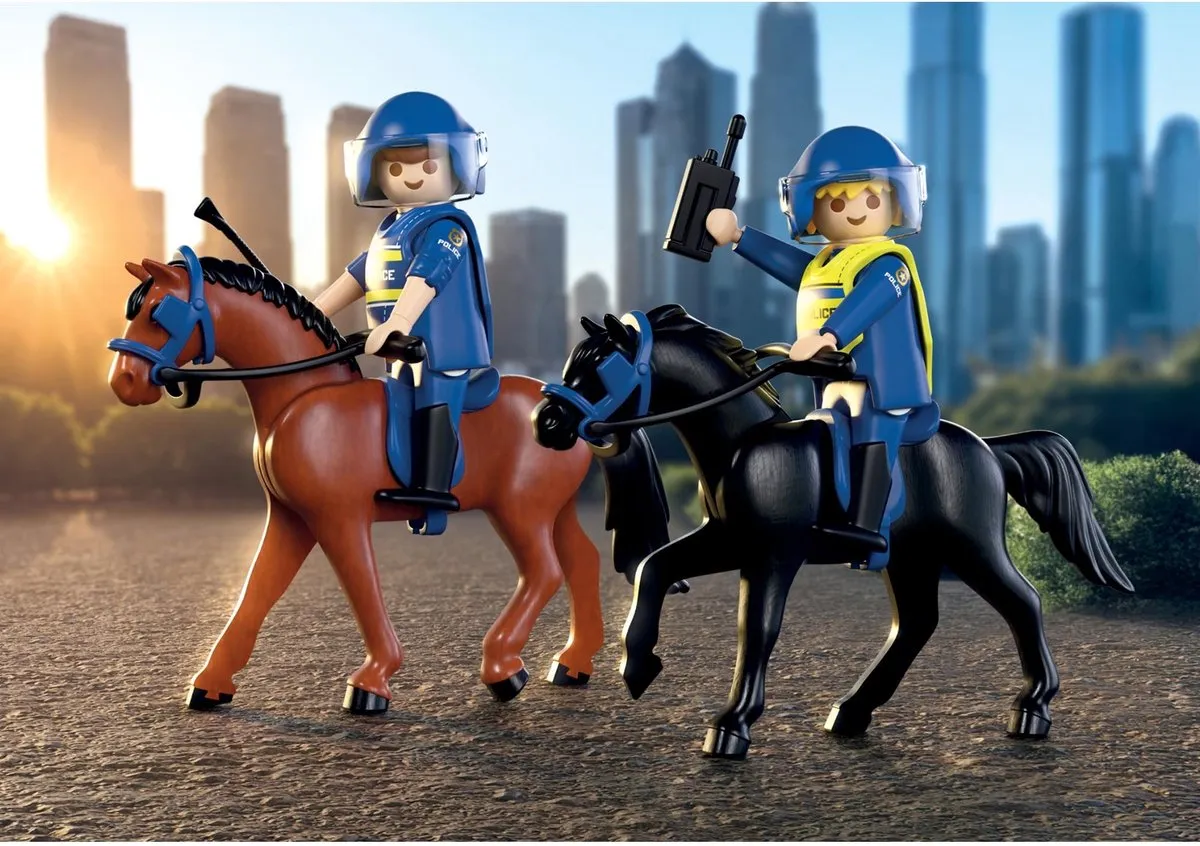 Playmobil Action Heroes Politie te Paard 71877 - Multicolor