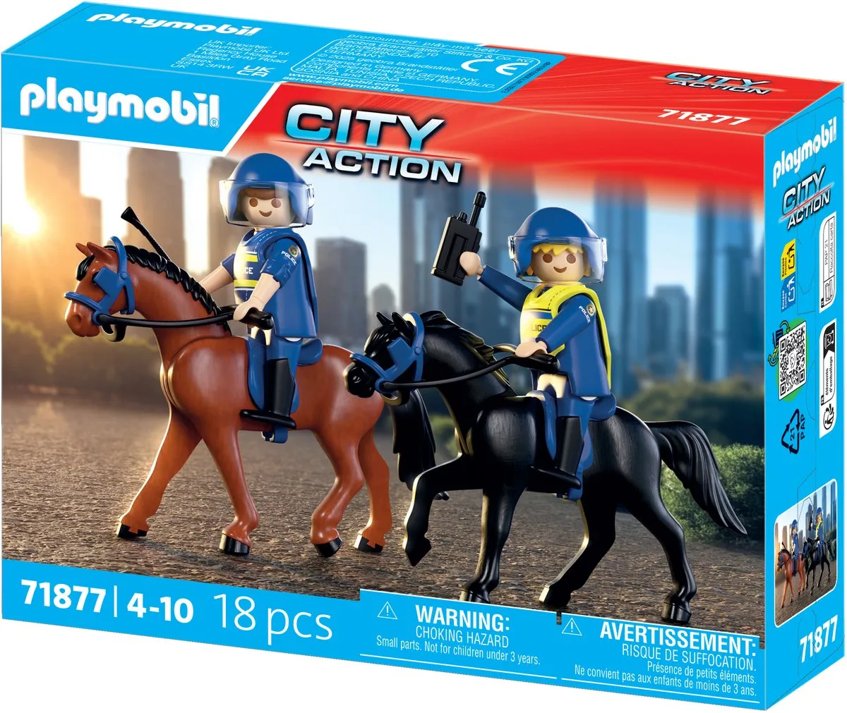 Playmobil Action Heroes Politie te Paard 71877 - Multicolor