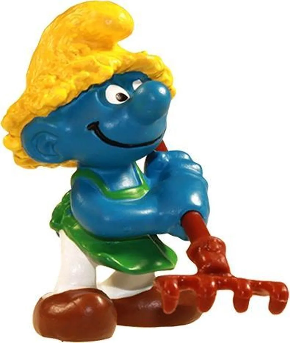 Schleich Tuinman Smurf Poppetje 6cm