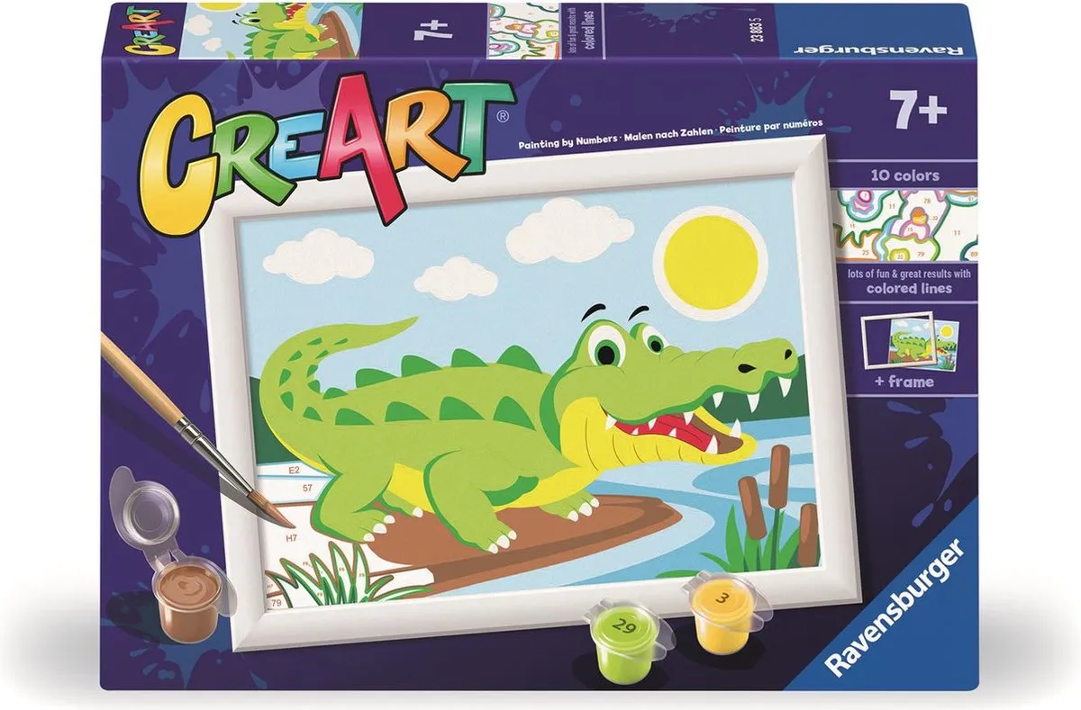 Ravensburger CreArt Krokodil - Meerkleurig - afbeelding 6 van 6
