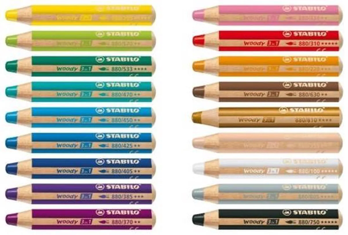 STABILO Woody 3-in-1 Potlood - Goud - afbeelding 6 van 6