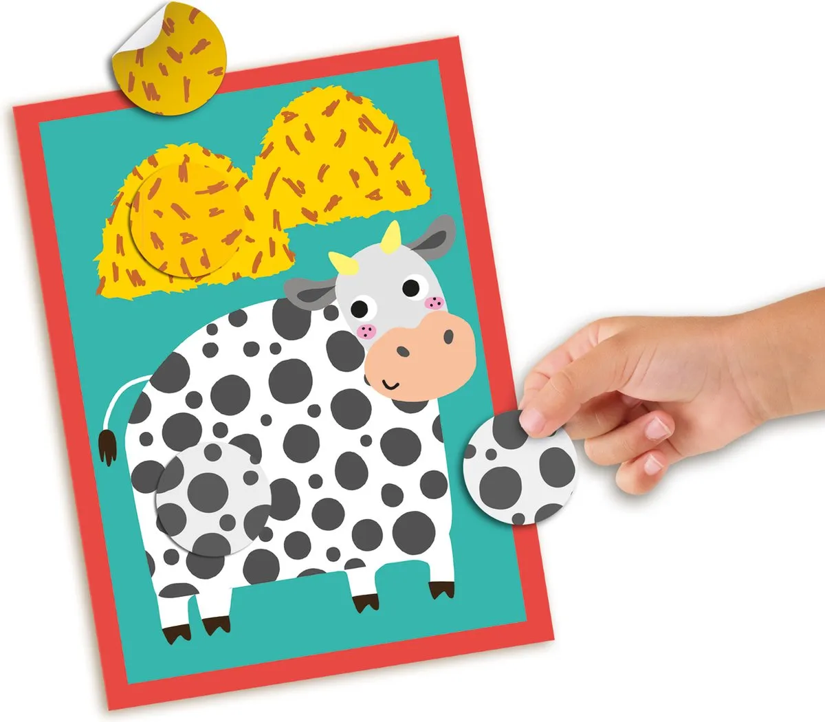 SES Creative My First Dierenprint Stickers - 8 Kaarten 36 Stuks