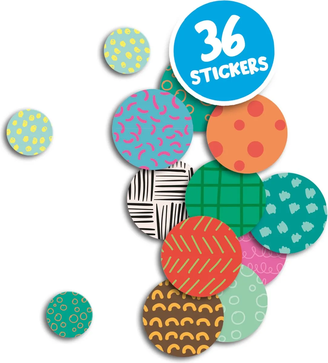 SES Creative My First Dierenprint Stickers - 8 Kaarten 36 Stuks