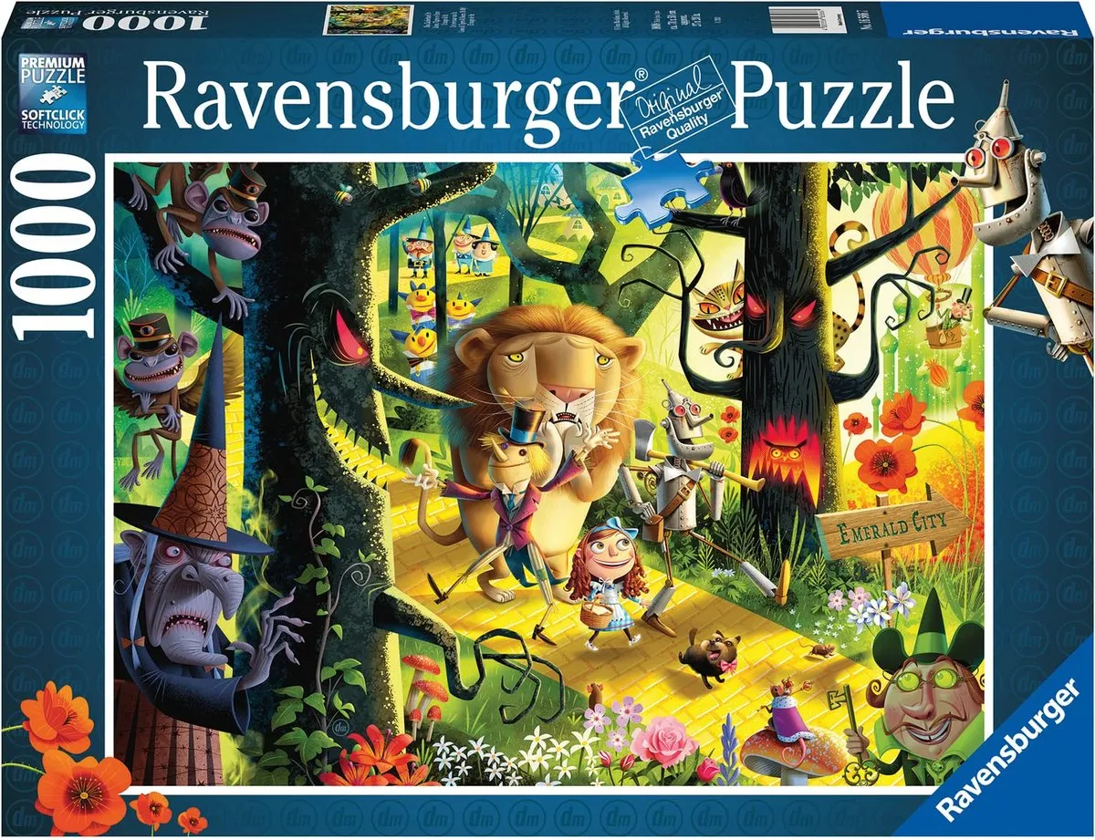 Ravensburger Lions, Tigers and Bears Legpuzzel 1000 Stuks - Meerkleurig