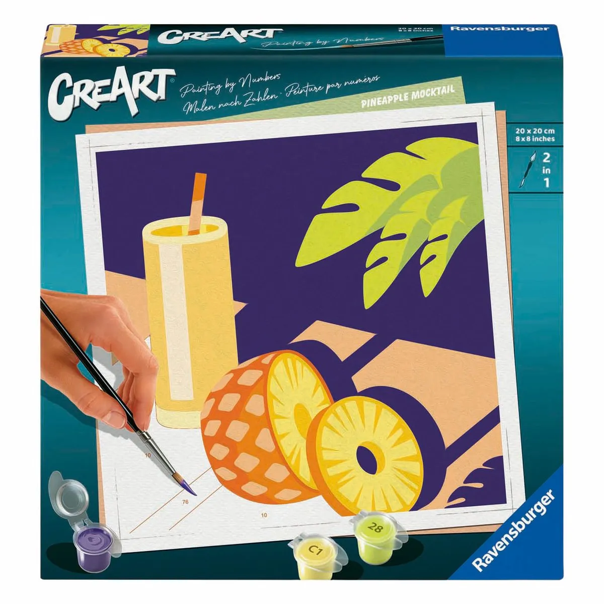 Ravensburger Schilderen op Nummer Set Ananas - Meerkleurig
