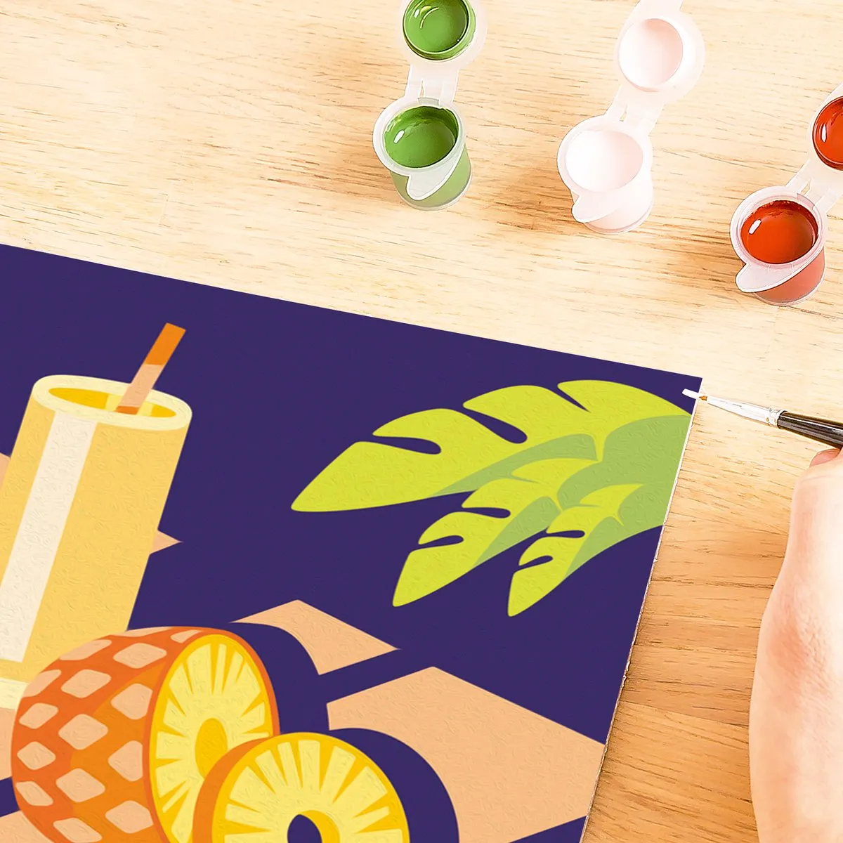 Ravensburger Schilderen op Nummer Set Ananas - Meerkleurig