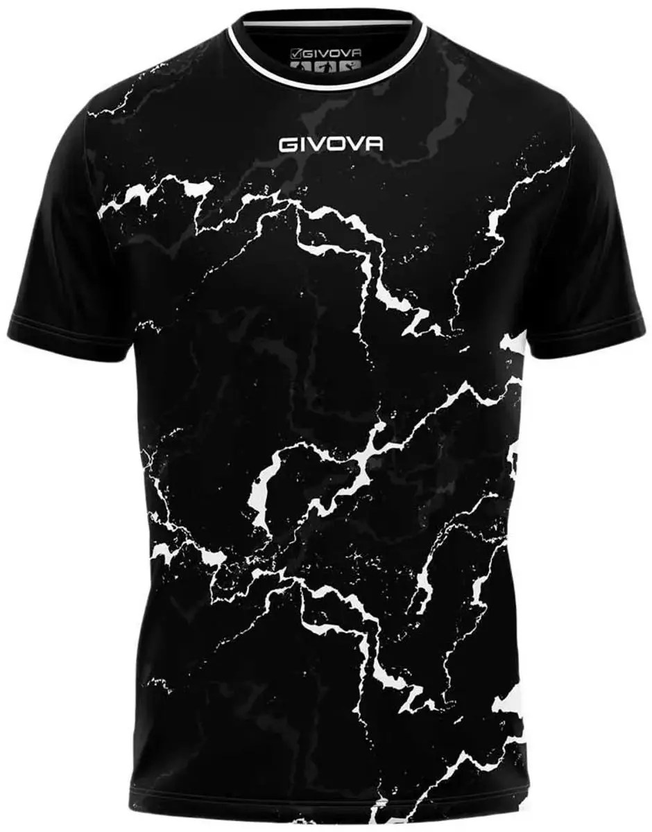 Givova Grafite Sportshirt - XL - Zwart/Wit
