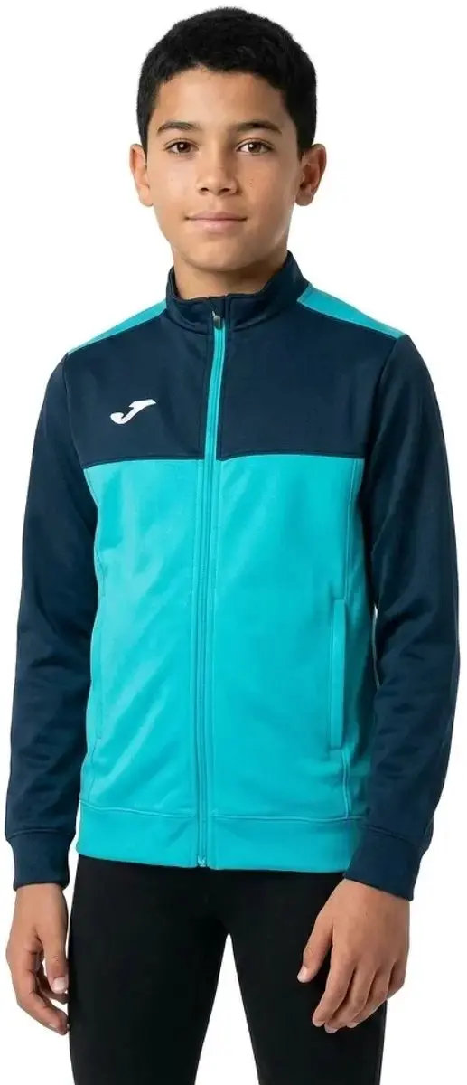 Joma Winner Trainingsjack - Fluor Turquoise/Navy - 12-14 jaar