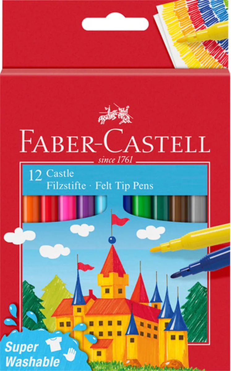 Faber-Castell Viltstiften FC-554201 - 12 Stuks