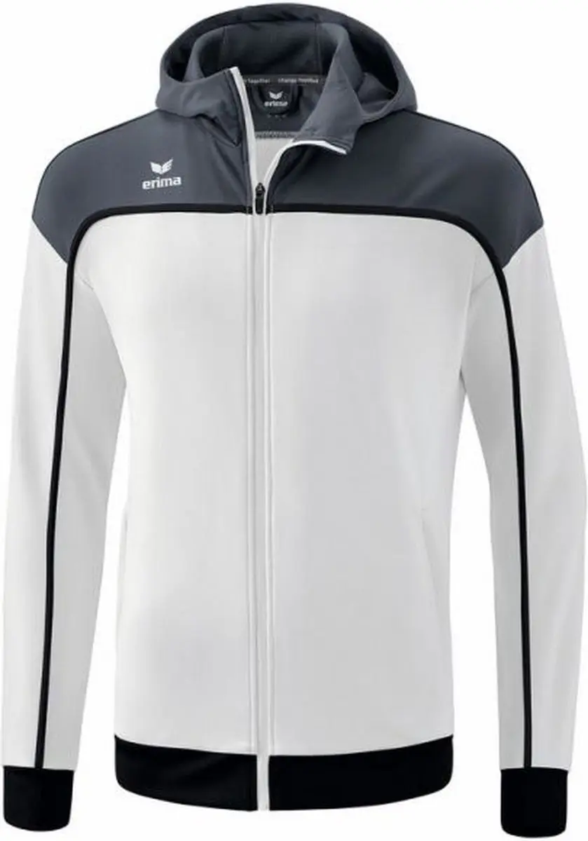 Erima Change Trainingsjack Dames - Maat 44 - Wit/Slate Grey/Zwart