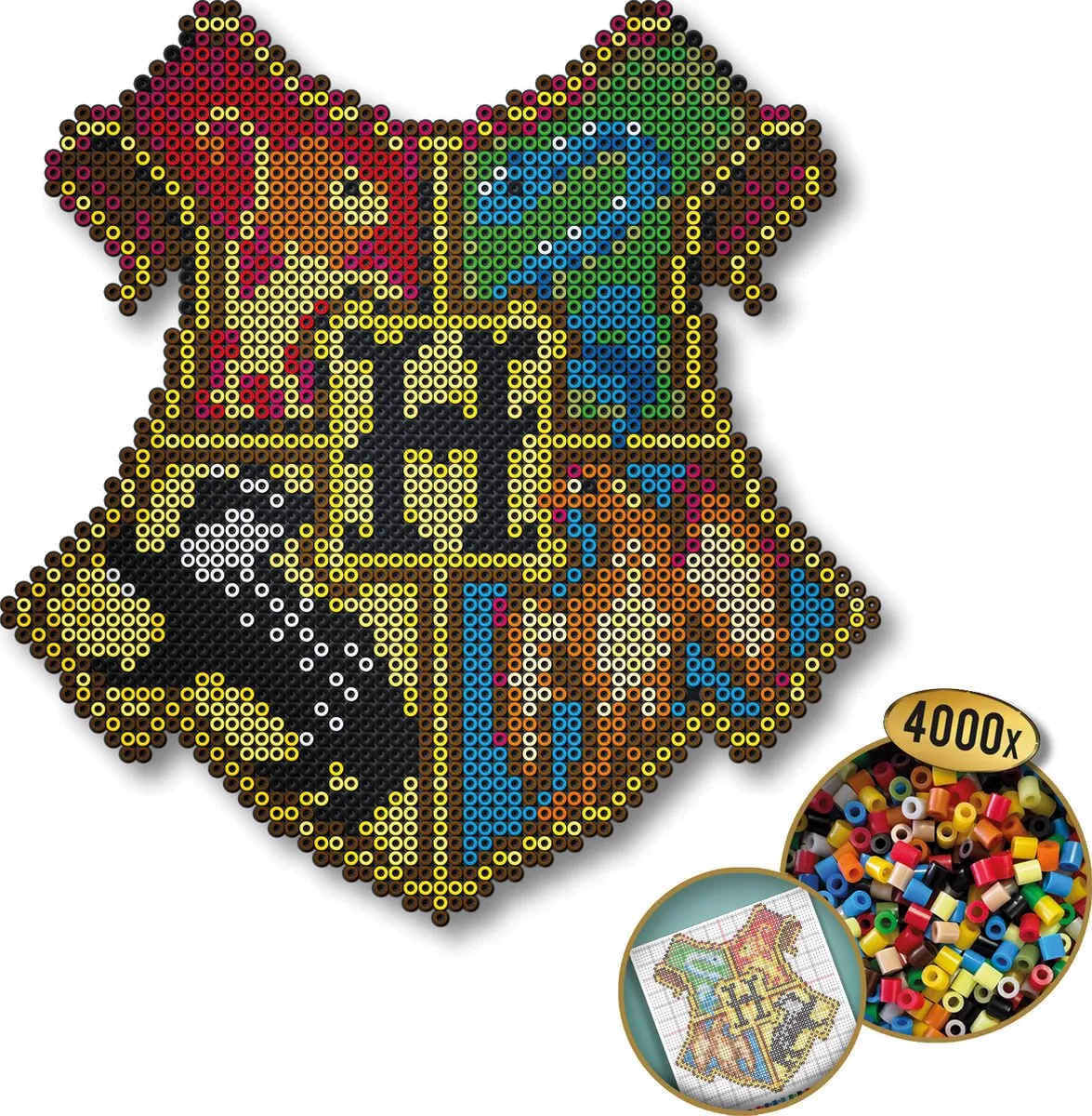 SES Creative Beedz Harry Potter Hogwarts Schild Strijkkralen 4000 Stuks