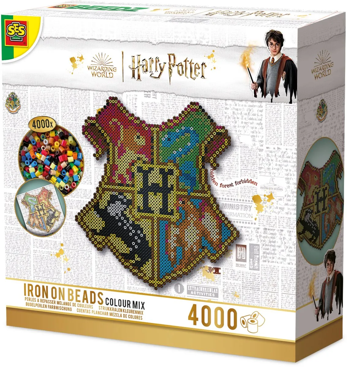 SES Creative Beedz Harry Potter Hogwarts Schild Strijkkralen 4000 Stuks