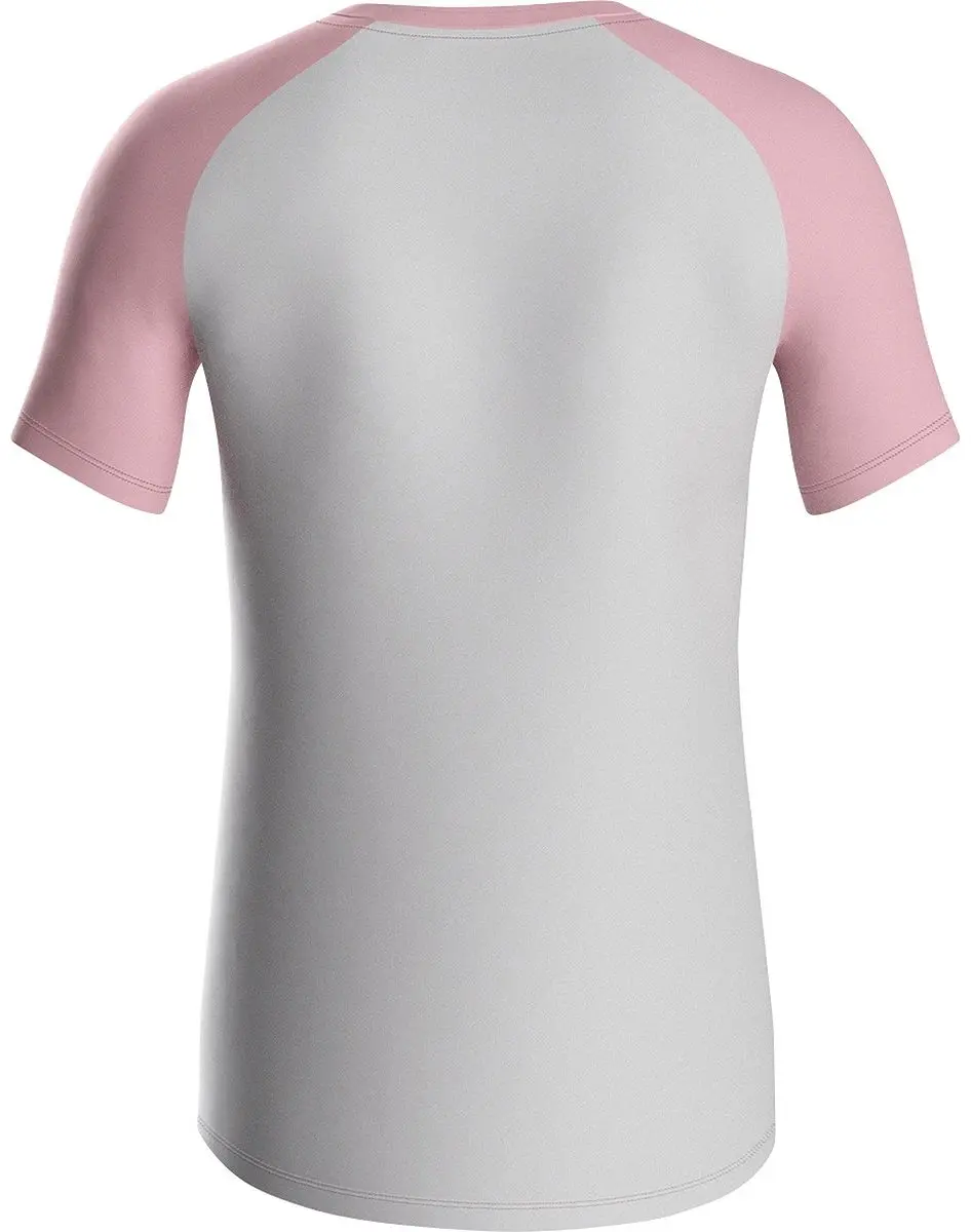 JAKO Iconic T-Shirt Kinderen 152 - Zachtgrijs/Rose