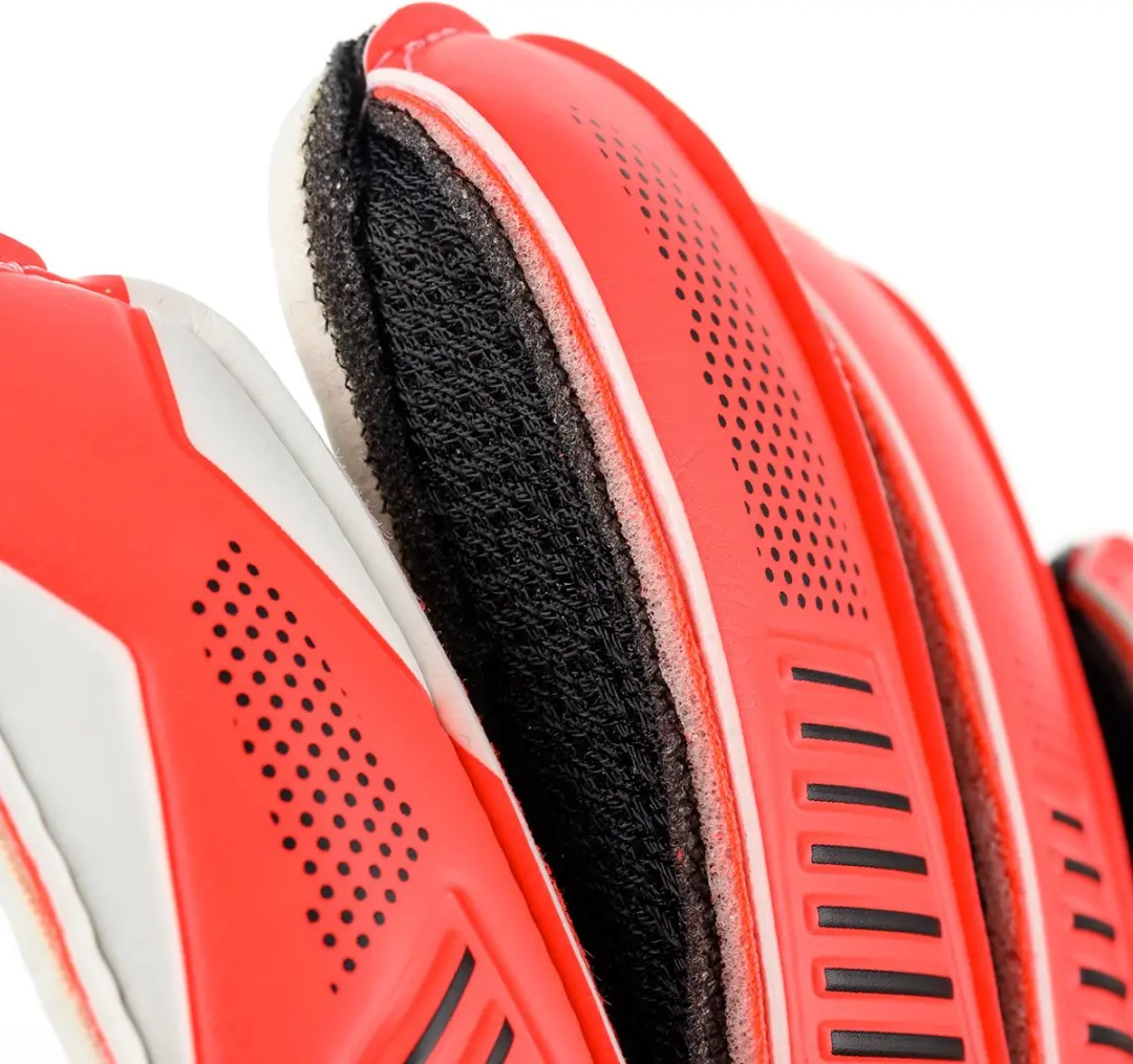 Uhlsport FM ZNE Starter Soft Keepershandschoenen Maat 8 - Fluoro Geel/Zwart/Rood - afbeelding 3 van 6