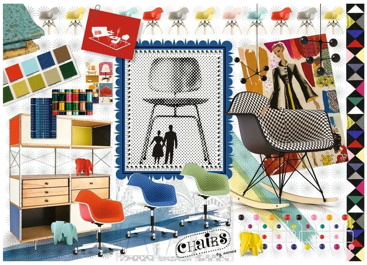 Ravensburger Eames Design Spectrum Legpuzzel 1000 Stuks - Multicolor