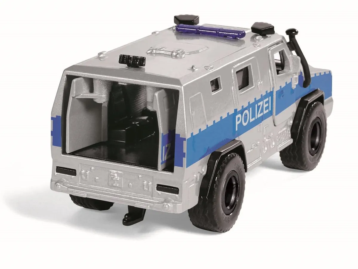 SIKU 2304 Rheinmetall MAN Survivor R 1:50 - Metaal/Kunststof - Silver/Blauw