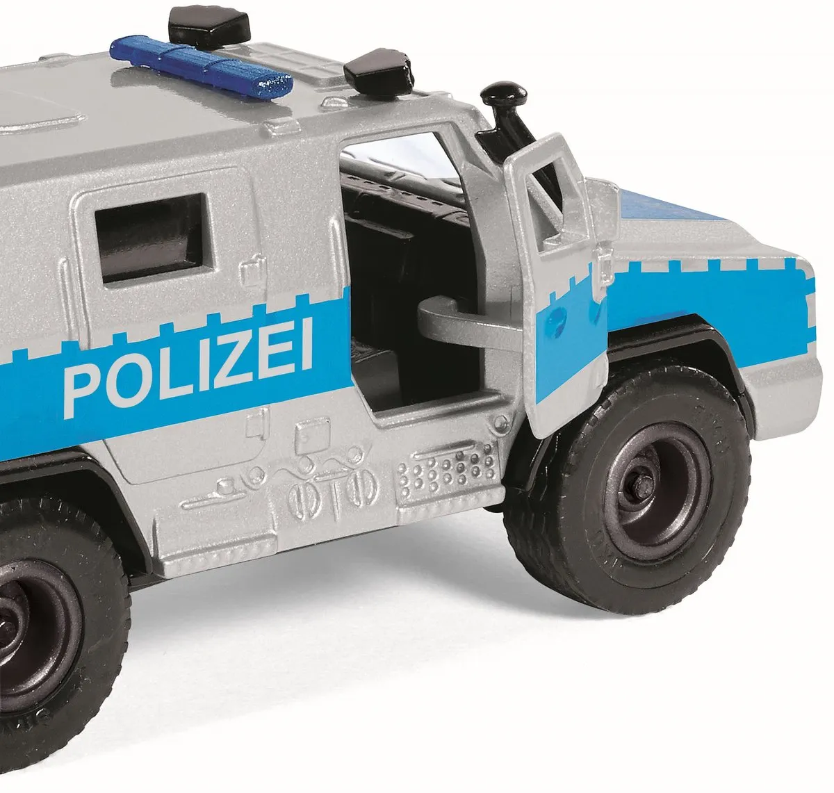 SIKU 2304 Rheinmetall MAN Survivor R 1:50 - Metaal/Kunststof - Silver/Blauw
