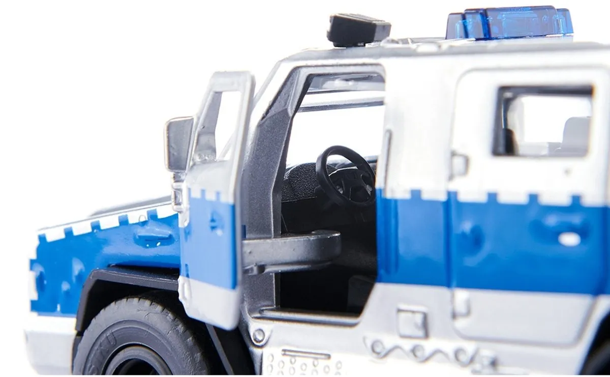 SIKU 2304 Rheinmetall MAN Survivor R 1:50 - Metaal/Kunststof - Silver/Blauw