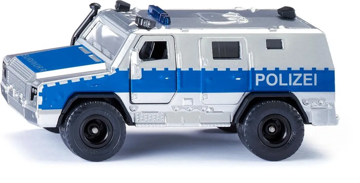 SIKU 2304 Rheinmetall MAN Survivor R 1:50 - Metaal/Kunststof - Silver/Blauw