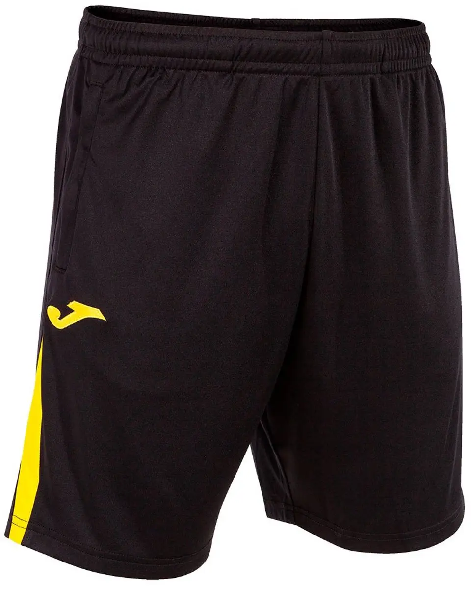 Joma Championship VII Korte Broek - 11-12 Years - Zwart/Fluor Groen