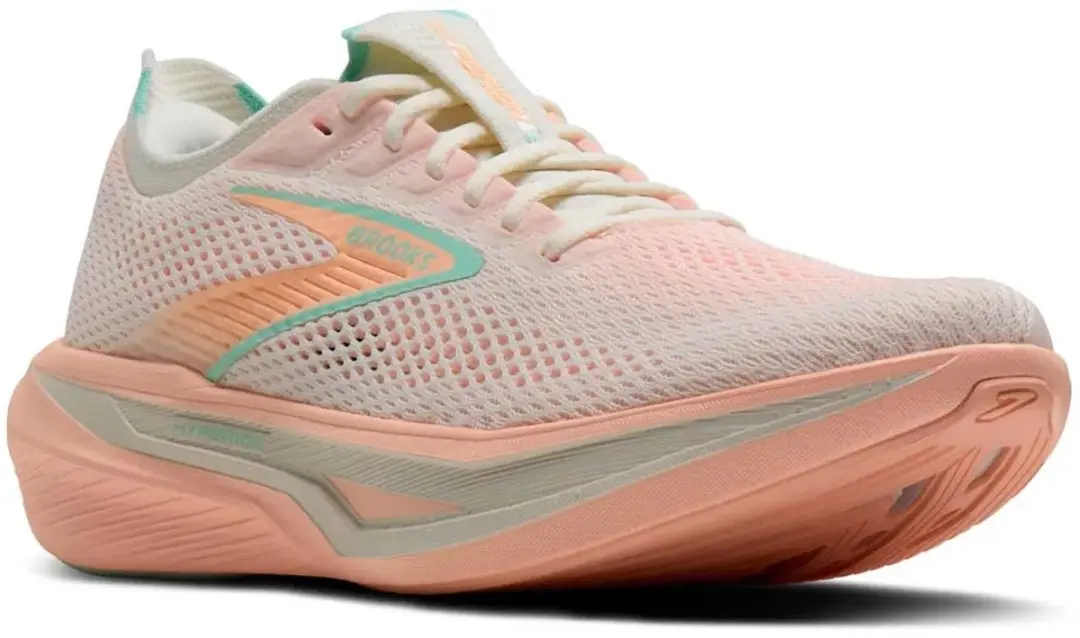 Brooks Hyperion 3 Hardloopschoenen - 40.5 - Coconut/Coral