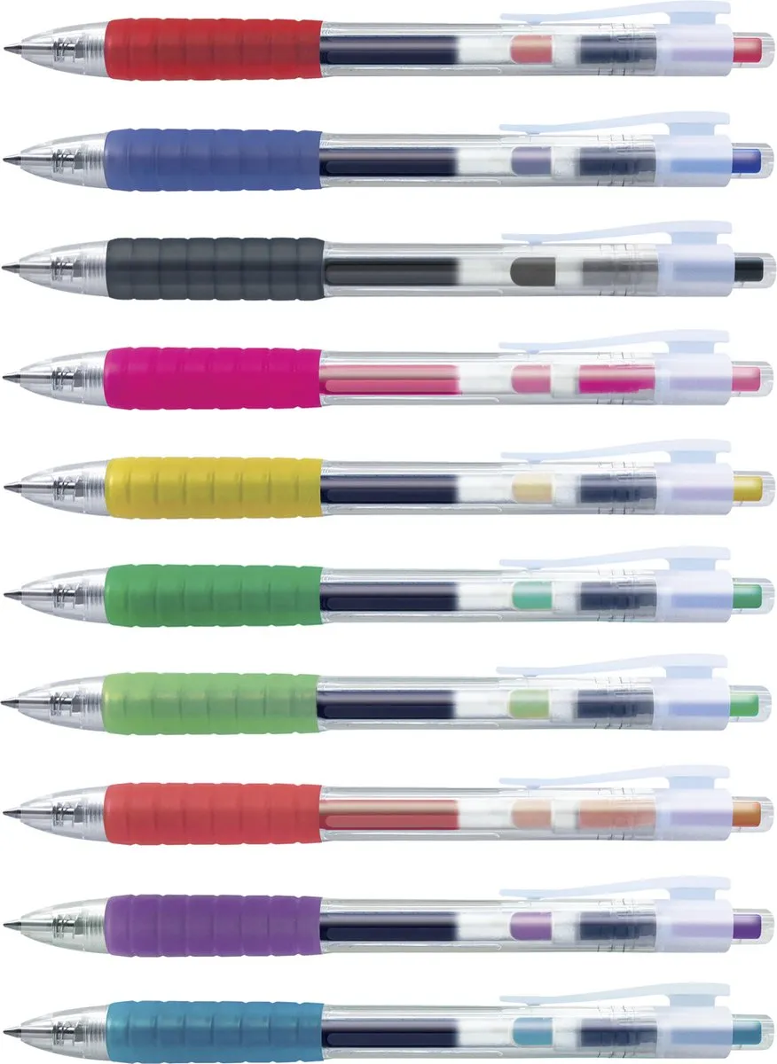 Faber-Castell Fast Gel Gelpen 0.7mm - 6 Stuks - Assorti