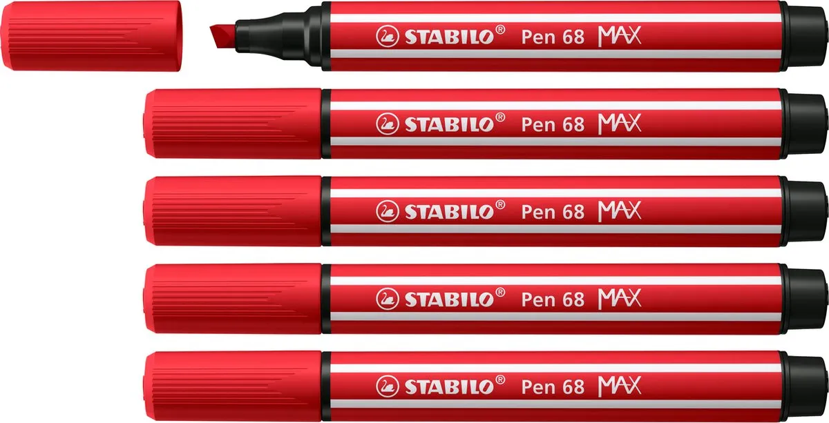 STABILO Pen 68 MAX 48 Karmijnrood