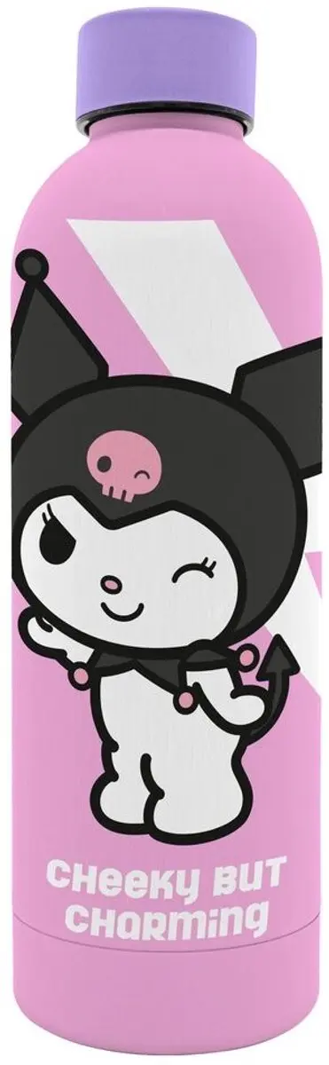 Kuromi Roestvrij Staal Zachte Aanraking Kantine 800ml Roze