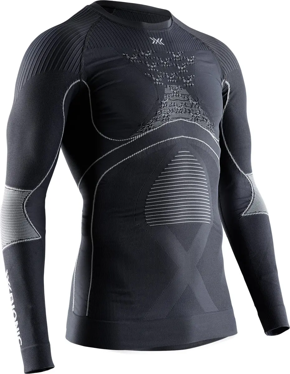 X-Bionic Energy Accumulator 4.0 Thermoshirt - M - Houtskool/Parelgrijs