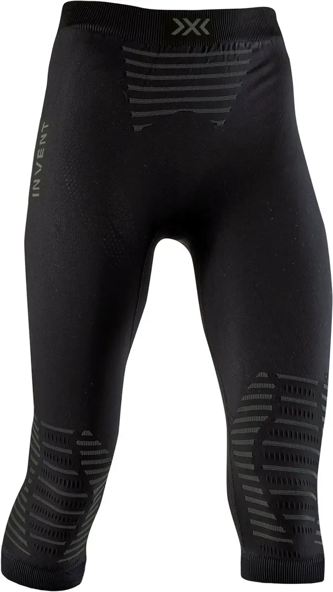 X-Bionic Invent 4.0 3/4 Compressiebroek L - Zwart/Charcoal