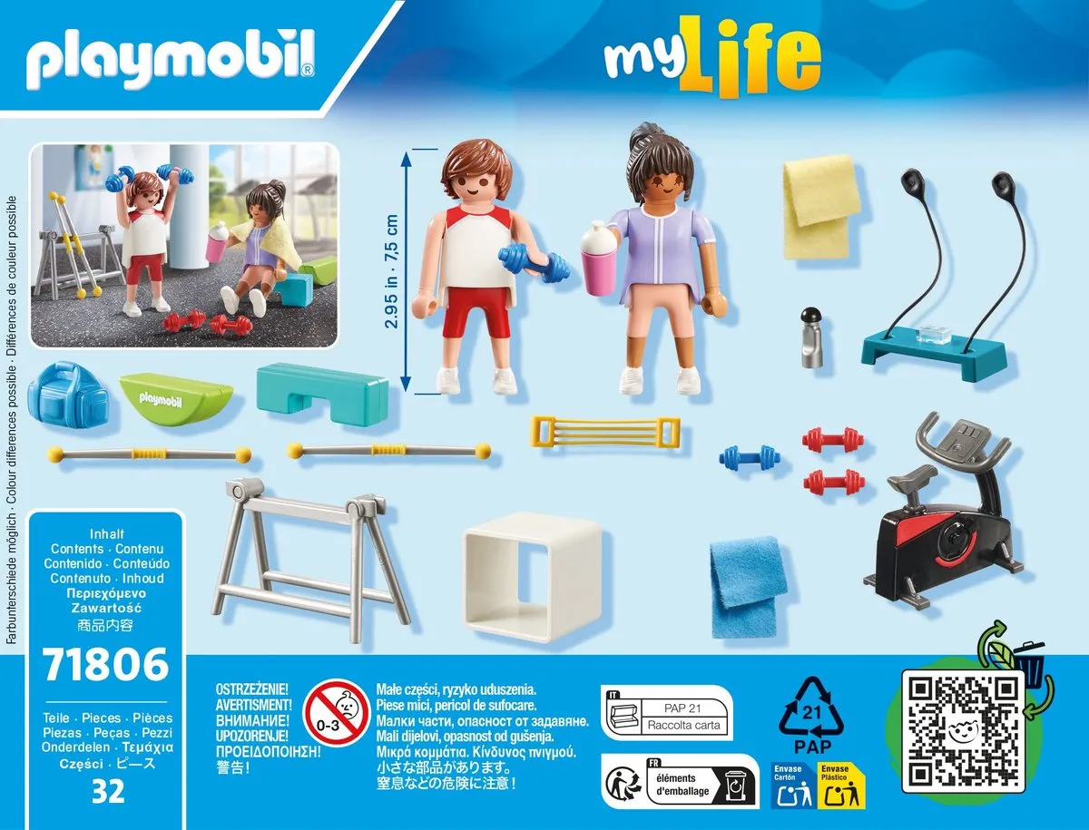 Playmobil My Life Fitnesstraining 71806 - Multicolor