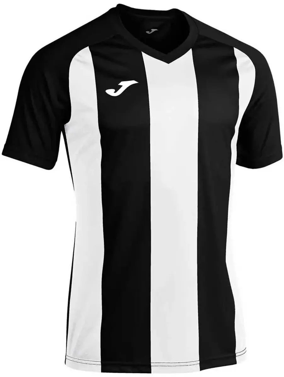 Joma Pisa II Shirt Korte Mouw Kinderen 152 - Zwart/Wit