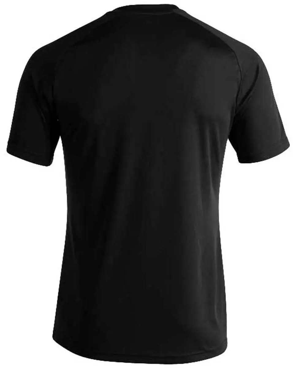 Joma Pisa II Shirt Korte Mouw Kinderen 152 - Zwart/Wit
