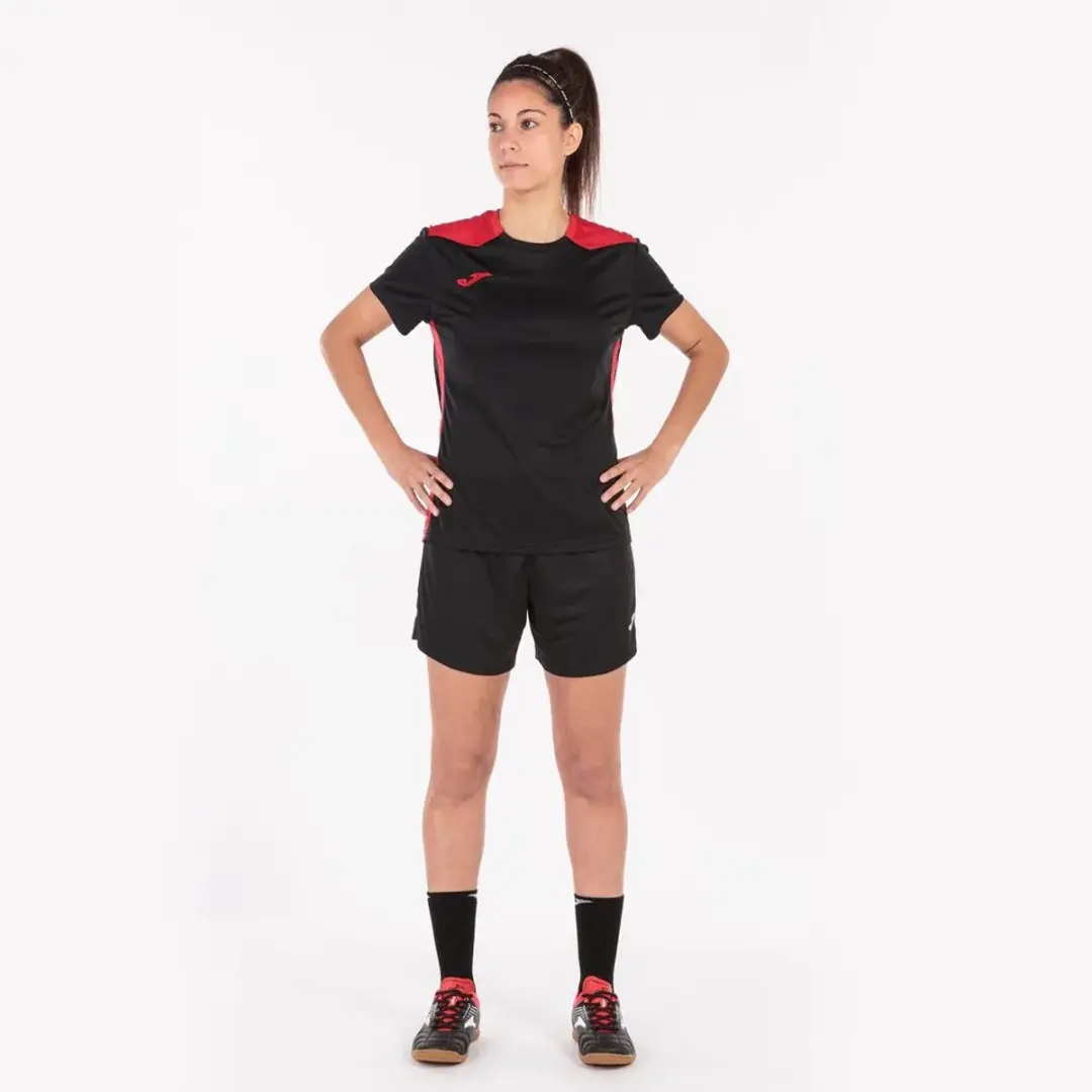 Joma Championship Vi T-shirt 116/122 - Zwart/Rood - afbeelding 6 van 6