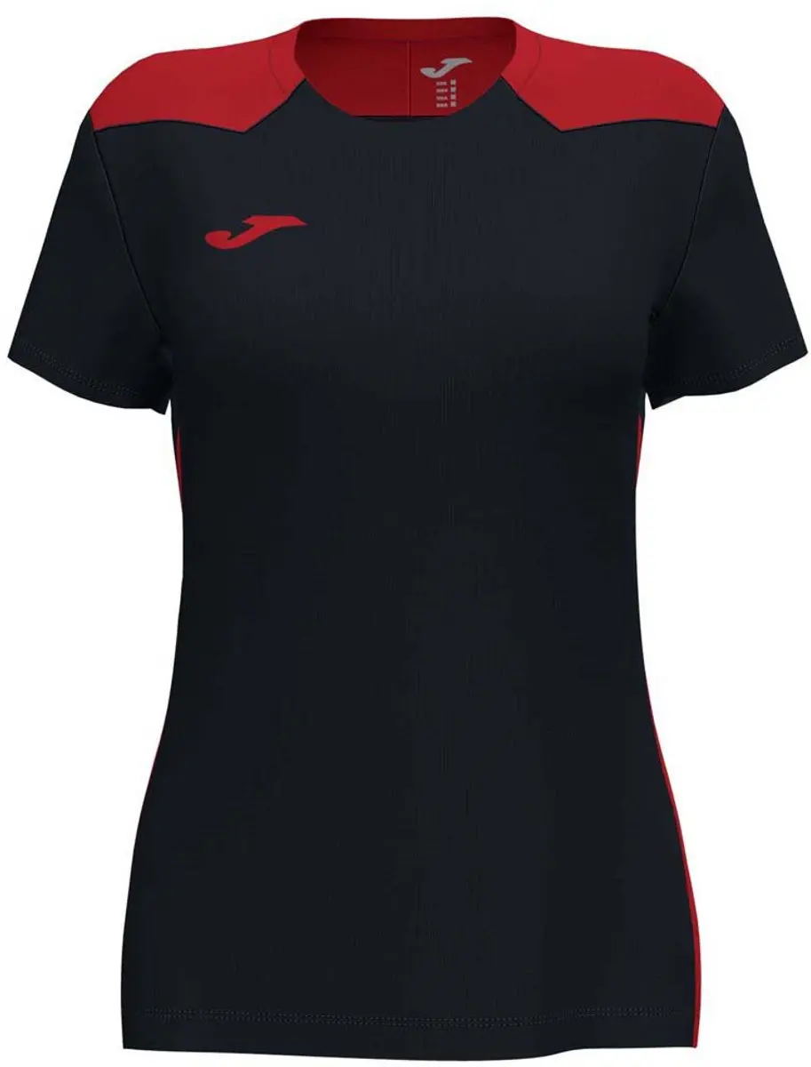 Joma Championship Vi T-shirt 116/122 - Zwart/Rood - afbeelding 5 van 6