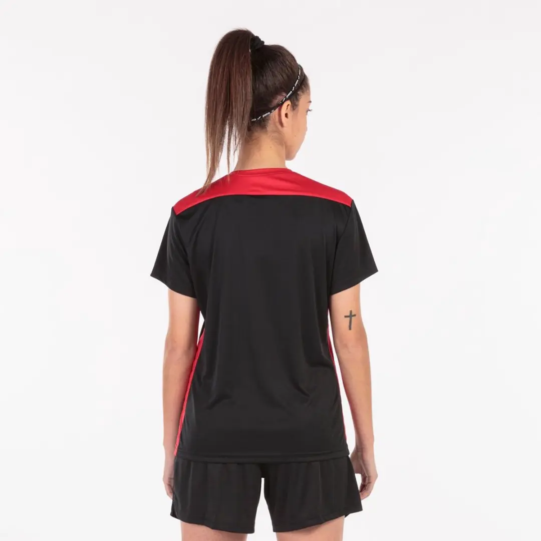 Joma Championship Vi T-shirt 116/122 - Zwart/Rood - afbeelding 2 van 6
