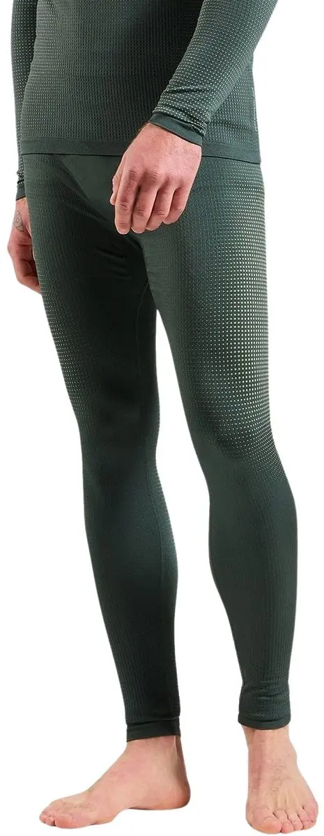 ODLO Performance Warm Eco Thermobroek Heren S - Donkergroen