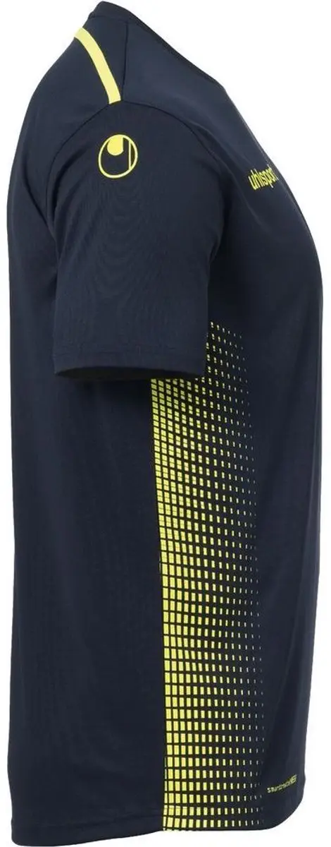 Uhlsport Score Sporttenue Heren Korte Mouw - Marine/Fluogeel 3XL