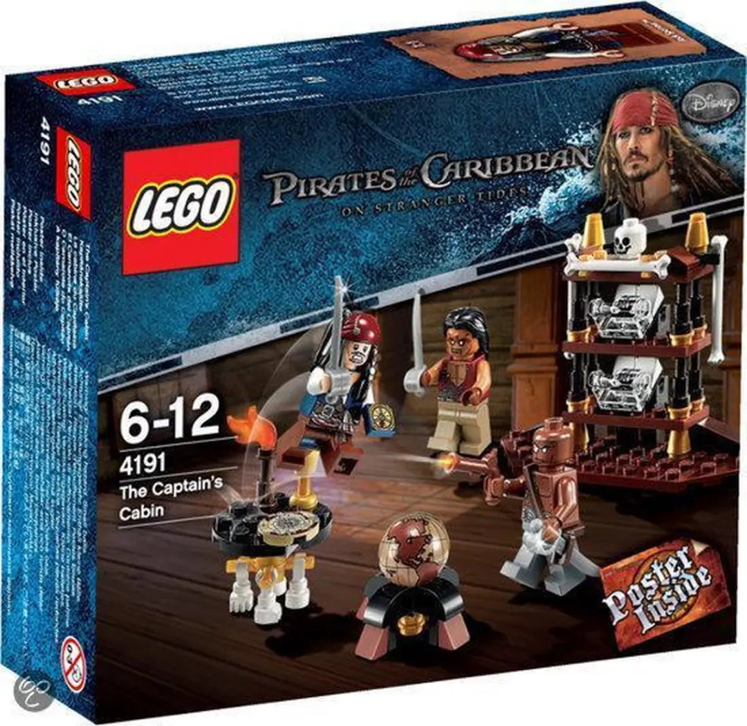 LEGO Pirates of the Caribbean De Hut Van De Kapitein 4191 - 8 Minifiguren