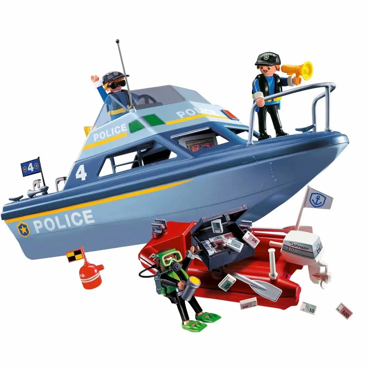 Playmobil City Action Politieboot 71394 - Multicolor
