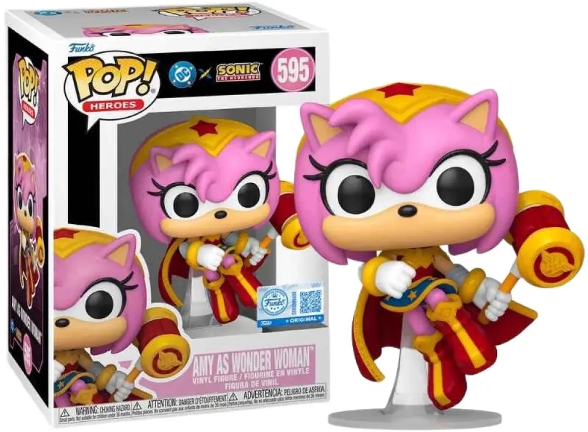 Funko Pop! Sonic x Justice League Amy als Wonder Woman 595